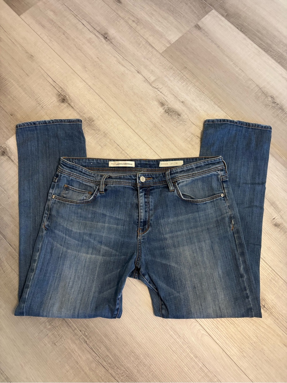 Pilcro and the Letterpress Hyphen Jeans Women’s Size 32 Medium Wash Straight Leg - Picture 2 of 11